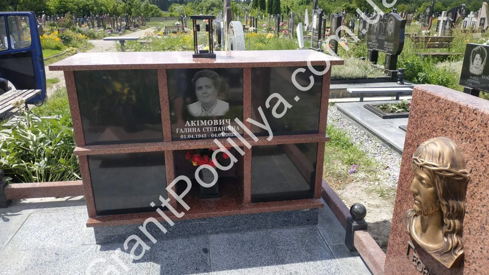 Подвійний пам'ятник з граніту - Кам'янець-Подільський | GranitPodillya